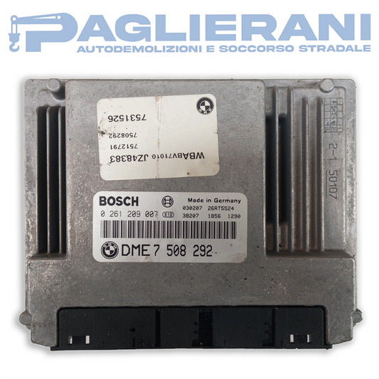 Centralina BOSCH ECU Motore DME7 508292 BMW (Codice Rif. 0261209007)