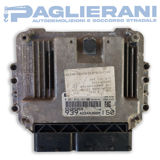 Centralina BOSCH ECU Motore Alfa Romeo 55205068 939 4234A3BBM 150 (Codice Rif. 0281012144)