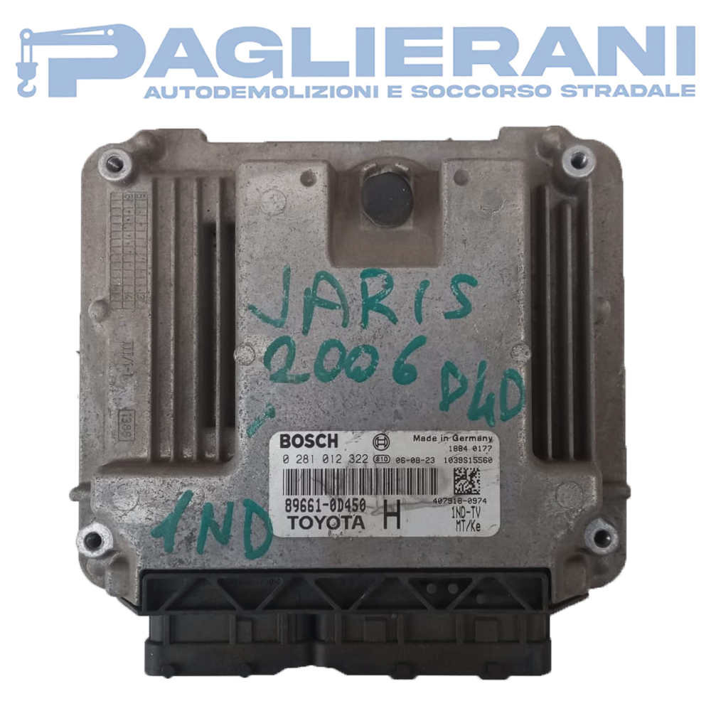 Centralina BOSCH ECU Motore Toyota Yaris (Codice Rif. 0281012322)