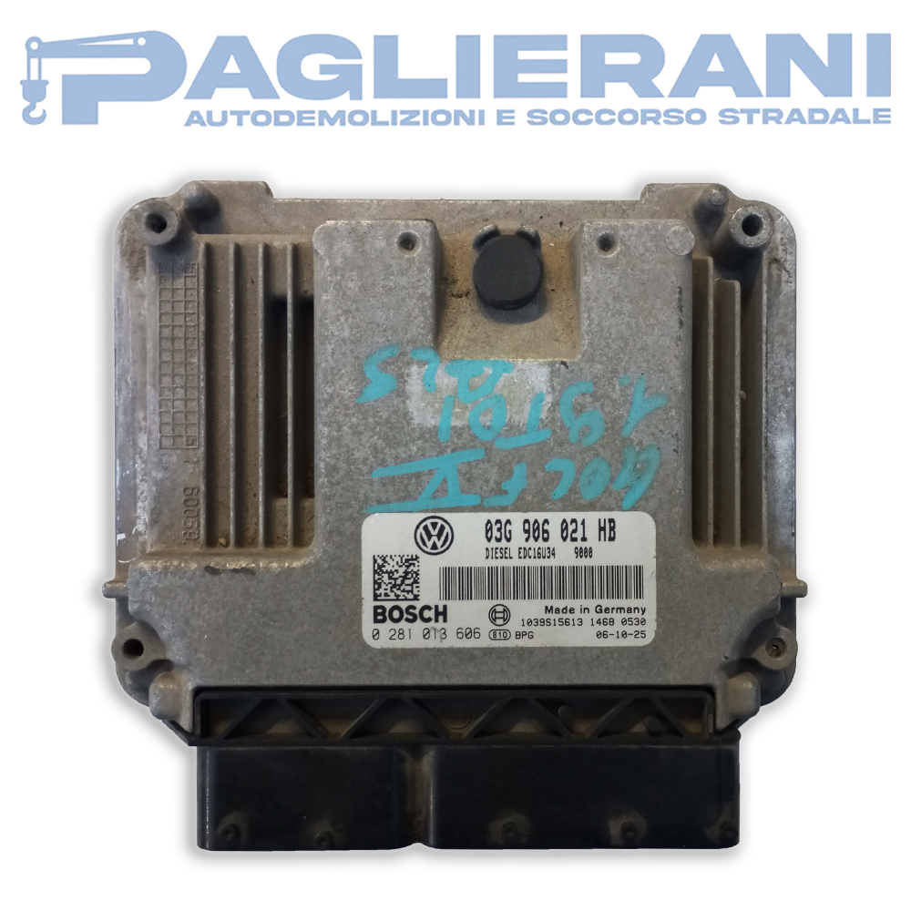 Centralina BOSCH ECU Motore Volkswagen Golf V 2006 (Codice Rif. 0281013606)