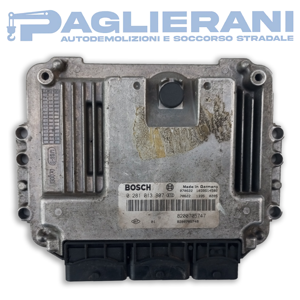 Centralina BOSCH ECU Motore 0281013907 Renault (Codice Rif. 8200705747)