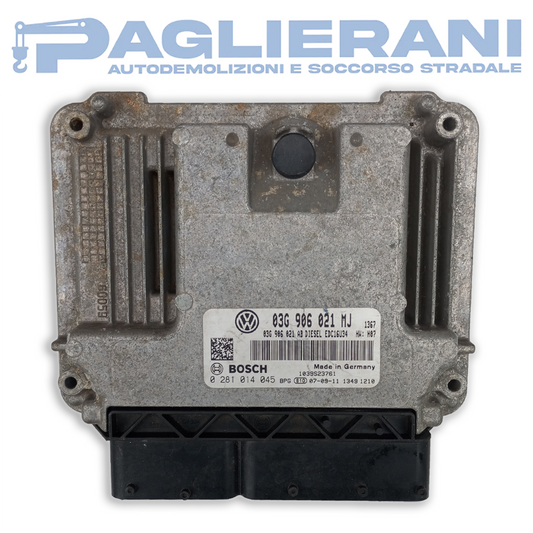 Centralina BOSCH ECU Motore 0281014045 (Codice Rif. 03G906021MJ)