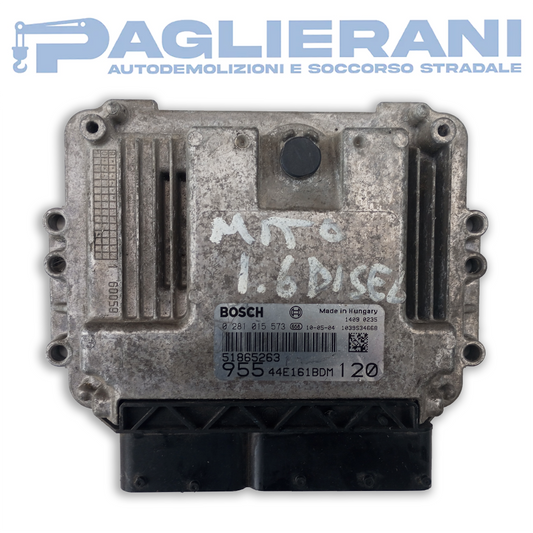 Centralina BOSCH ECU Motore 0281015573 955 (Codice Rif. 44E161BDM)