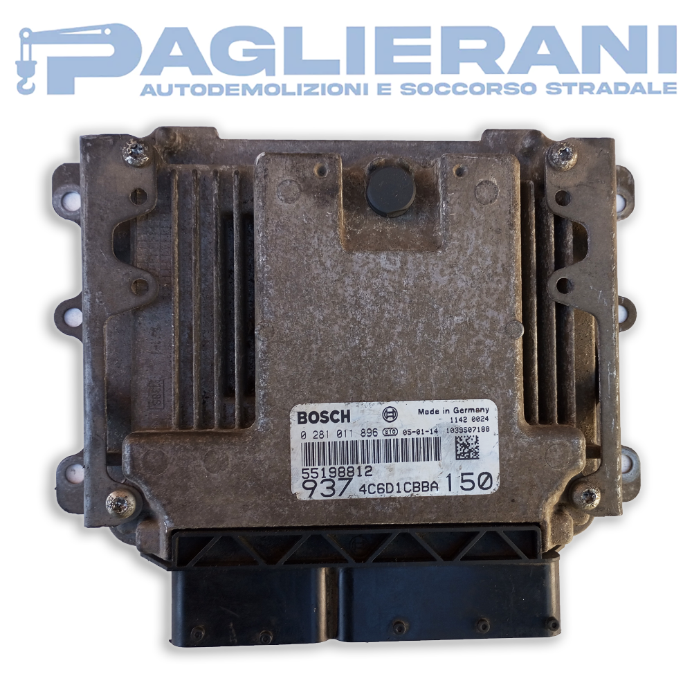 Centralina BOSCH ECU Motore Alfa Romeo 147 0281011896 (Codice Rif. 55198812)