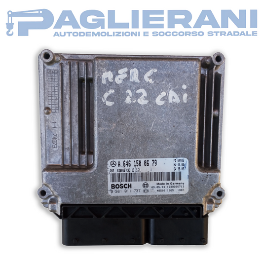 Centralina BOSCH ECU Motore 0281011737 Mercedes-Benz C 220 (Codice Rif. A6461500679)