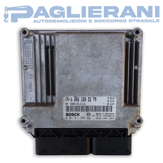 Centralina BOSCH ECU Motore Mercedes-Benz Classe A 0281013022 (Cod. Rif. A6461503279)