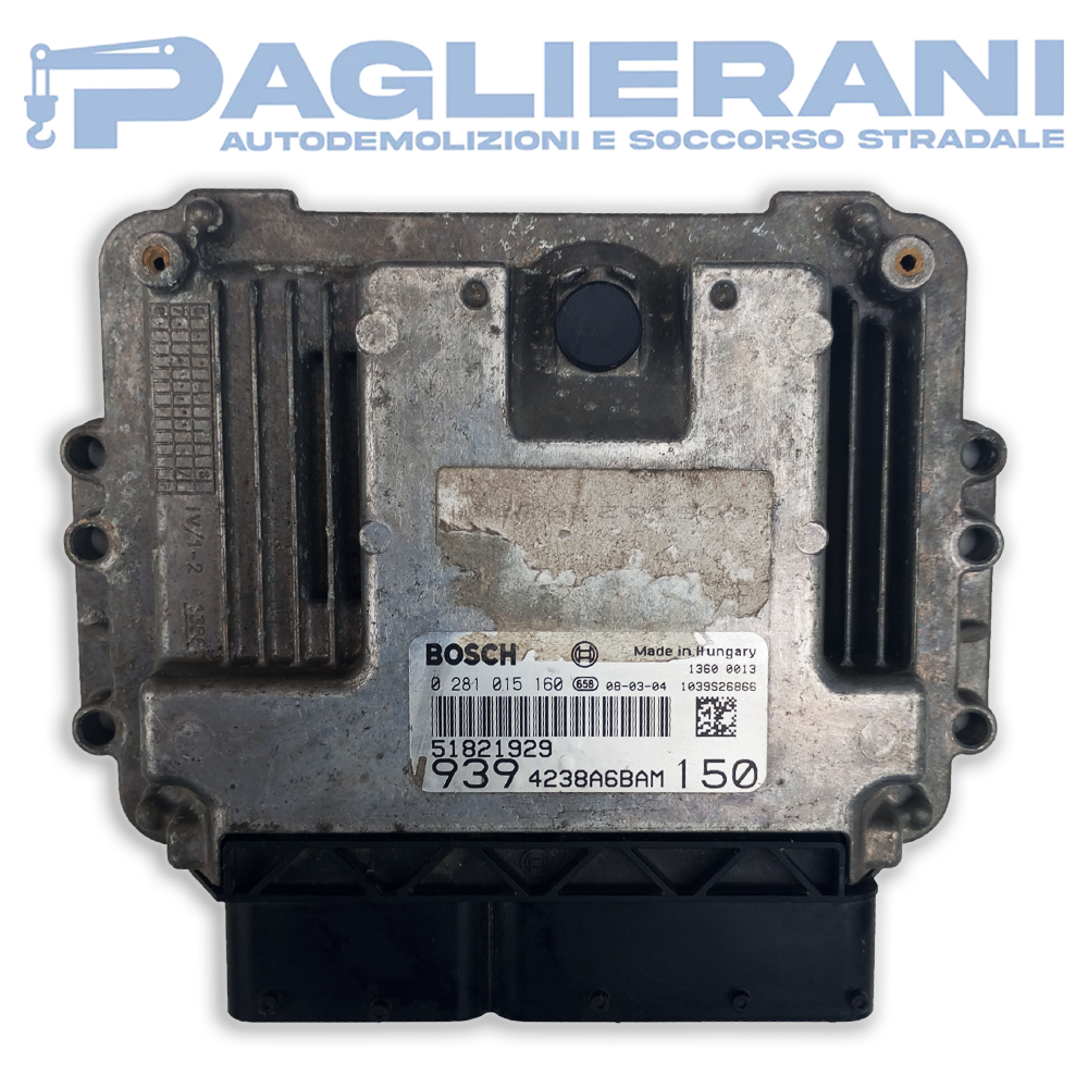 Centralina BOSCH ECU Motore 939 4238A6BAM 150 (Codice Rif. 0281015160)