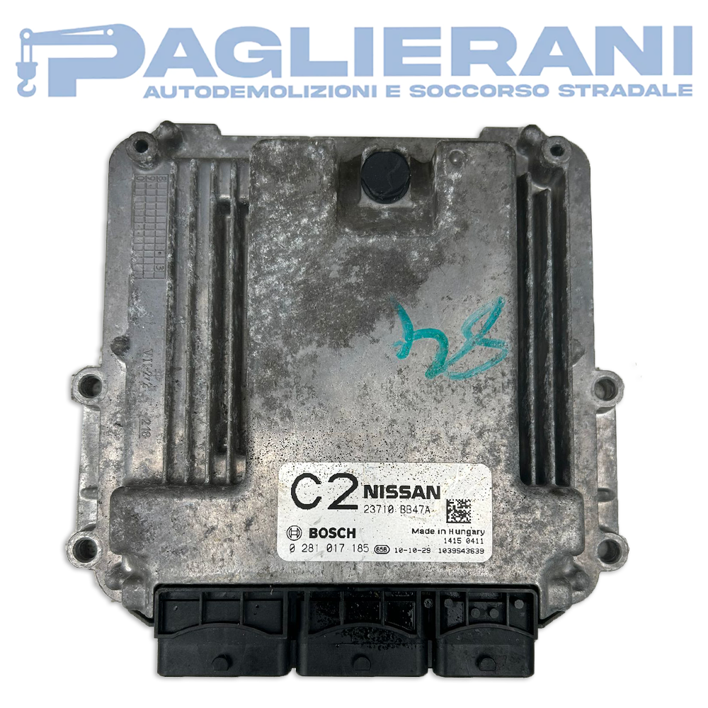 BOSCH ECU Engine Control Unit Nissan Qashqai 2007-2013 C2 23710 BB47A (0281017185)