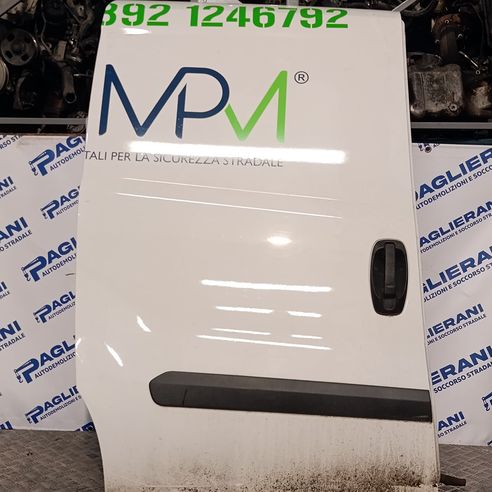 Porta Scorrevole Portiera Sportello Posteriore Originale Destro DX FIAT Doblo 2019 Bianco