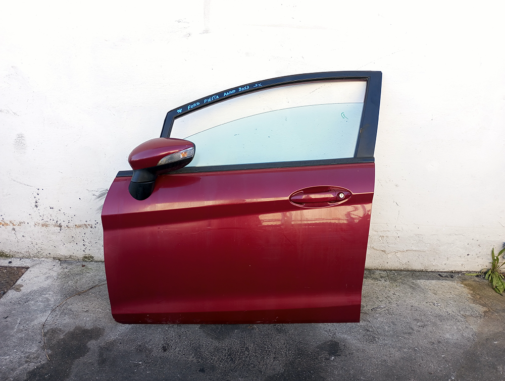 Porta Portiera Sportello Anteriore Originale Completo Sinistro SX Ford Fiesta Mk6 2008-2017 Bordeaux