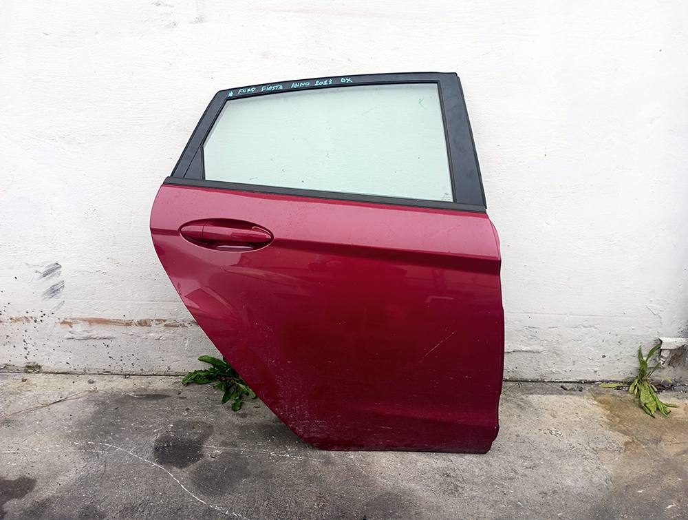 Porta Portiera Sportello Posteriore Originale Completo Destro DX Ford Fiesta Mk6 2008-2017 Bordeaux