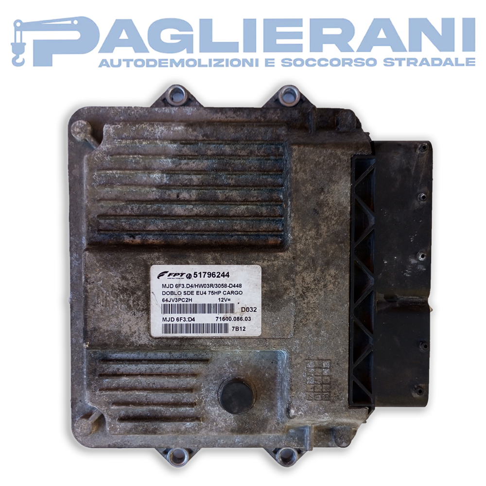 Centralina ECU Motore Magneti Marelli FPT (Cod. Rif. 51796244)