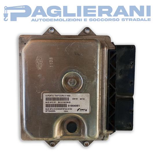 Centralina Magneti Marelli FPT ECU Motore FIAT Punto EVO (Cod. Rif. 51904061)