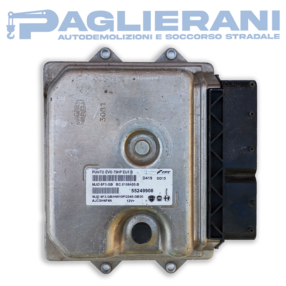 Centralina FPT ECU Motore D419 DD15 FIAT Punto EVO (Cod. Rif. 55249908)