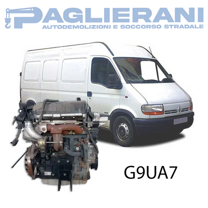 Motore G9UA7 Originale Renault Master 2500 [2.5] Diesel 84KW 115CV 2003-2010 180.000 KM