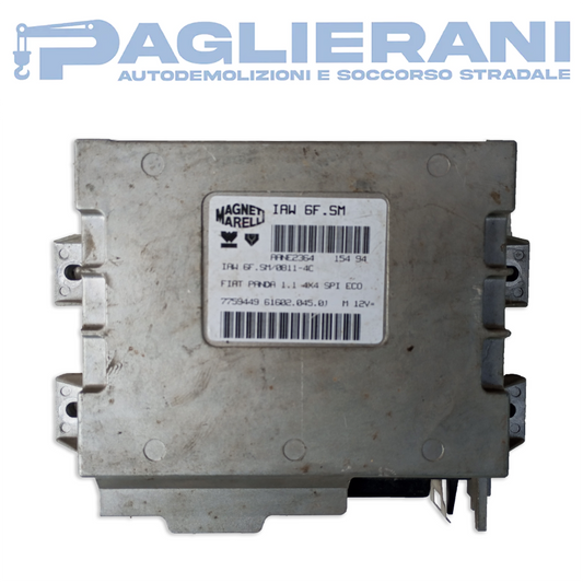 Centralina ECU Motore Magneti Marelli IAW 6F.SM FIAT Panda 1.1 4x4 (Codice Rif. 7759449)