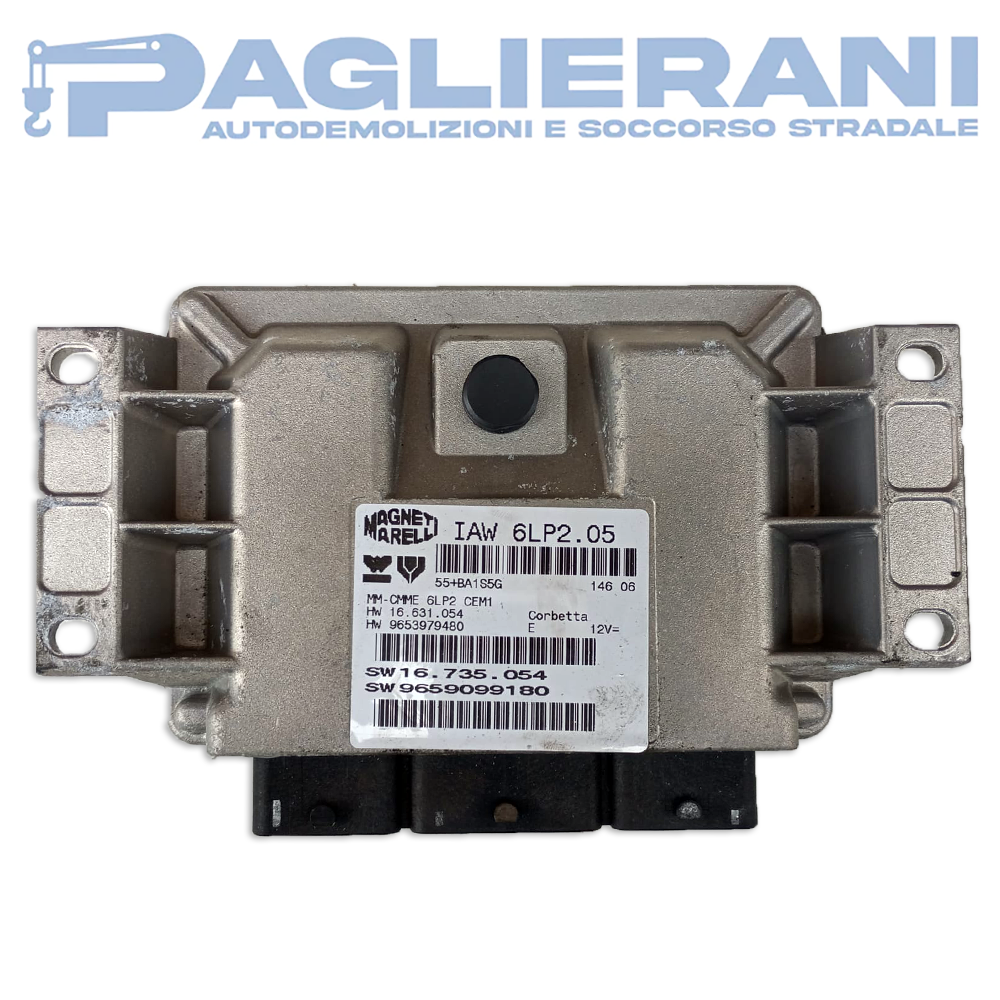 ECU Engine Control Unit Magneti Marelli Peugeot 307 2005 IAW6LP2.05 (SW9659099180)