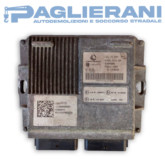 Centralina ECU Motore GPL Landi Renzo GM Adam (Codice Rif. 616045000 A14XEL 13434915)