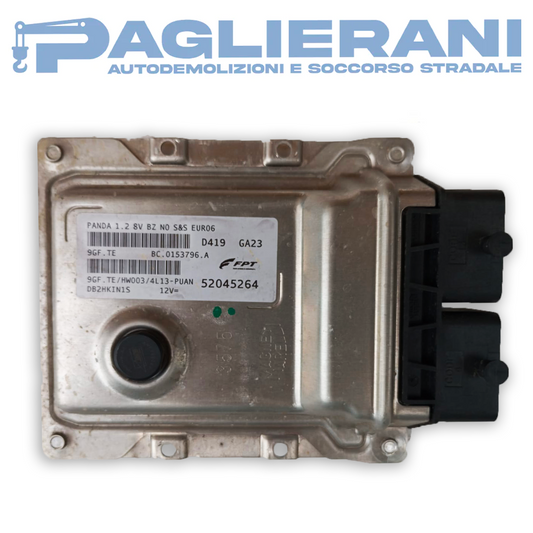 Centralina ECU Motore Magneti Marelli FPT Fiat Panda 1.2 8V Benzina (Codice Rif. 52045264 D419 GA23)