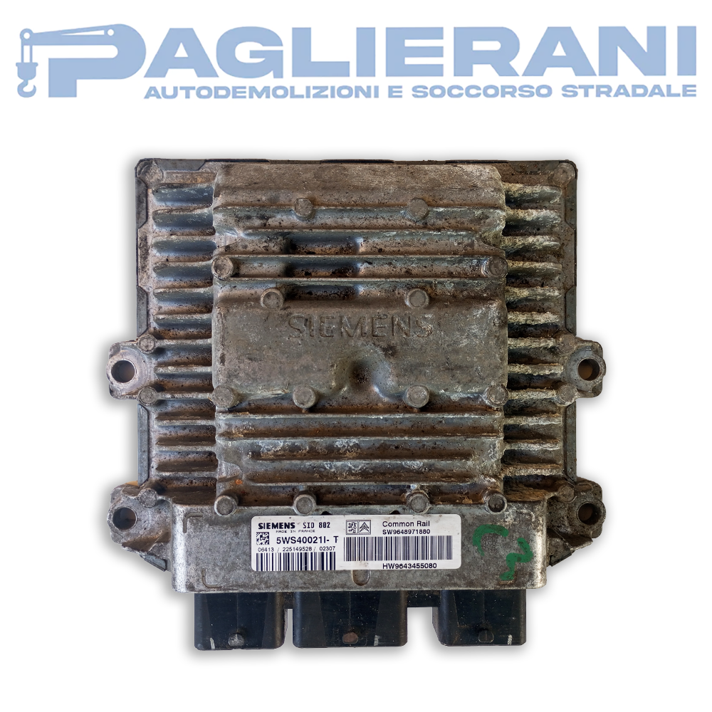 Centralina Siemens ECU Motore SID 882 Citroën (Codice Rif. 5WS4002II-T)