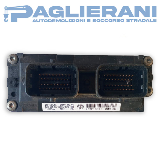 Centralina ECU Motore Magneti Marelli Lancia Ypsilon 2000-2004 IAW59F M5 HW305 1812-OYZ 12V (Codice Rif. 6160044306 D032 71736340)