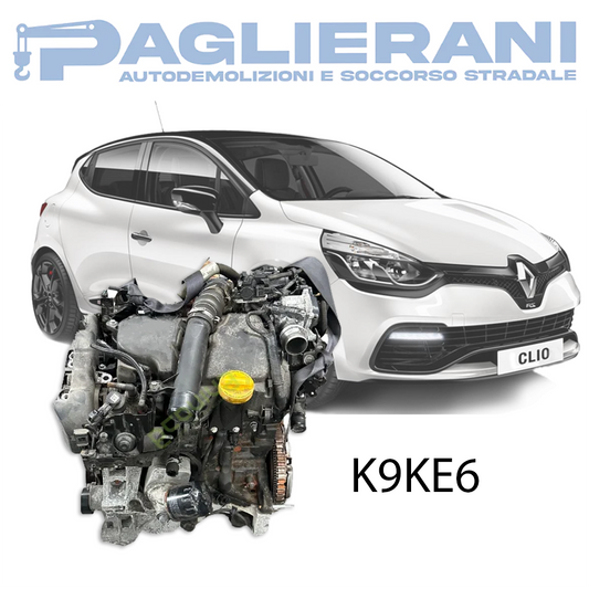 Motore K9KE6 Renault Clio 2015-2019 Diesel 1500 [1.5] Euro6 55KW 75CV 165.000 KM