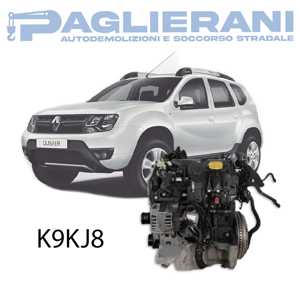 Engine K9KJ8 Dacia Duster 2010-2017 Diesel 1500 [1.5] 81KW 110HP 143.000 KM [Continental Injection]