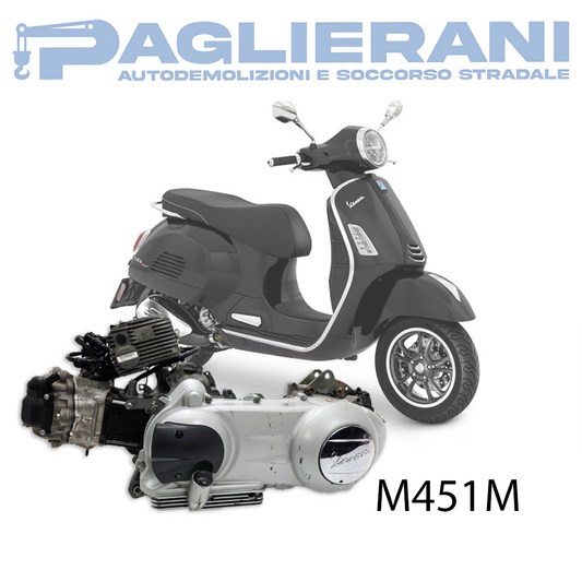 Motore M451M Originale Vespa GTS 300 Super 2005-2014 23.000 KM