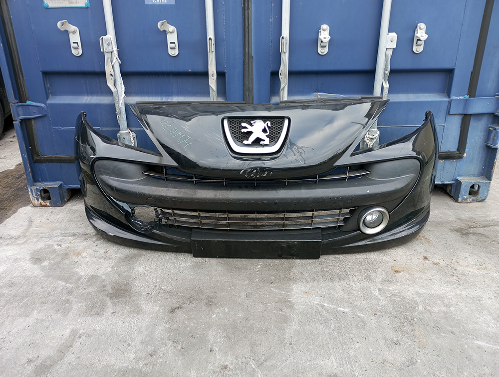 Original Front Bumper Peugeot 207 2009 Black