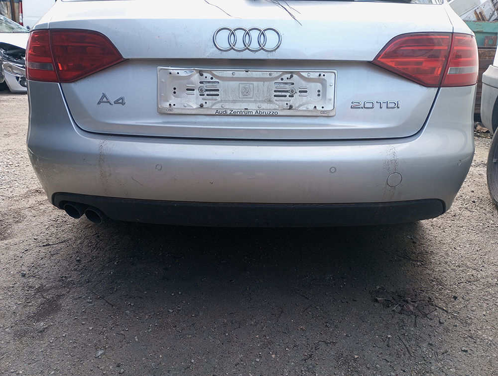 Original Rear Bumper Audi A4 B8 2015 Gray