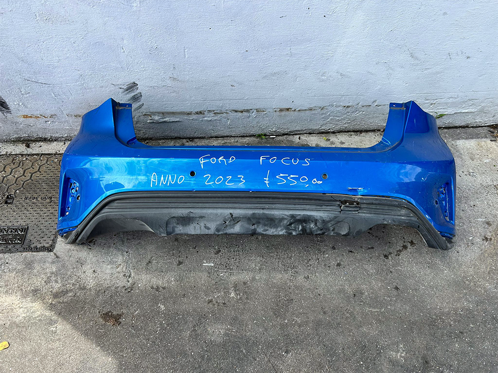 Original Rear Bumper White Ford Focus 2023 Blue