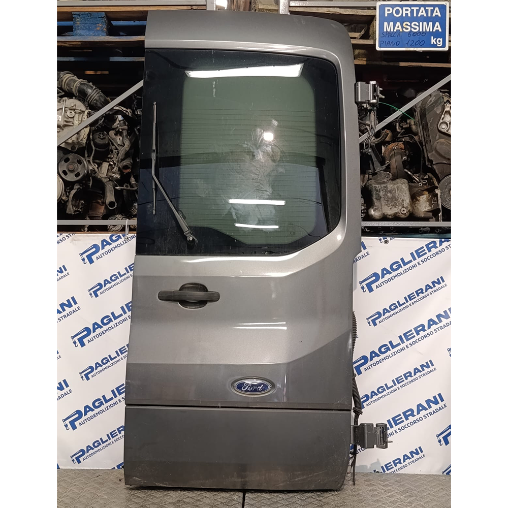 Complete Tailgate Rear Door Right Original Ford Transit Combo 2019 Grey