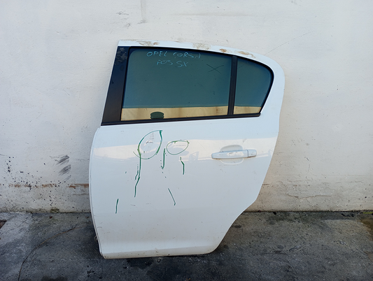 Porta Portiera Sportello Posteriore Originale Completo Sinistro SX Opel Corsa E 2014-2019 Bianco