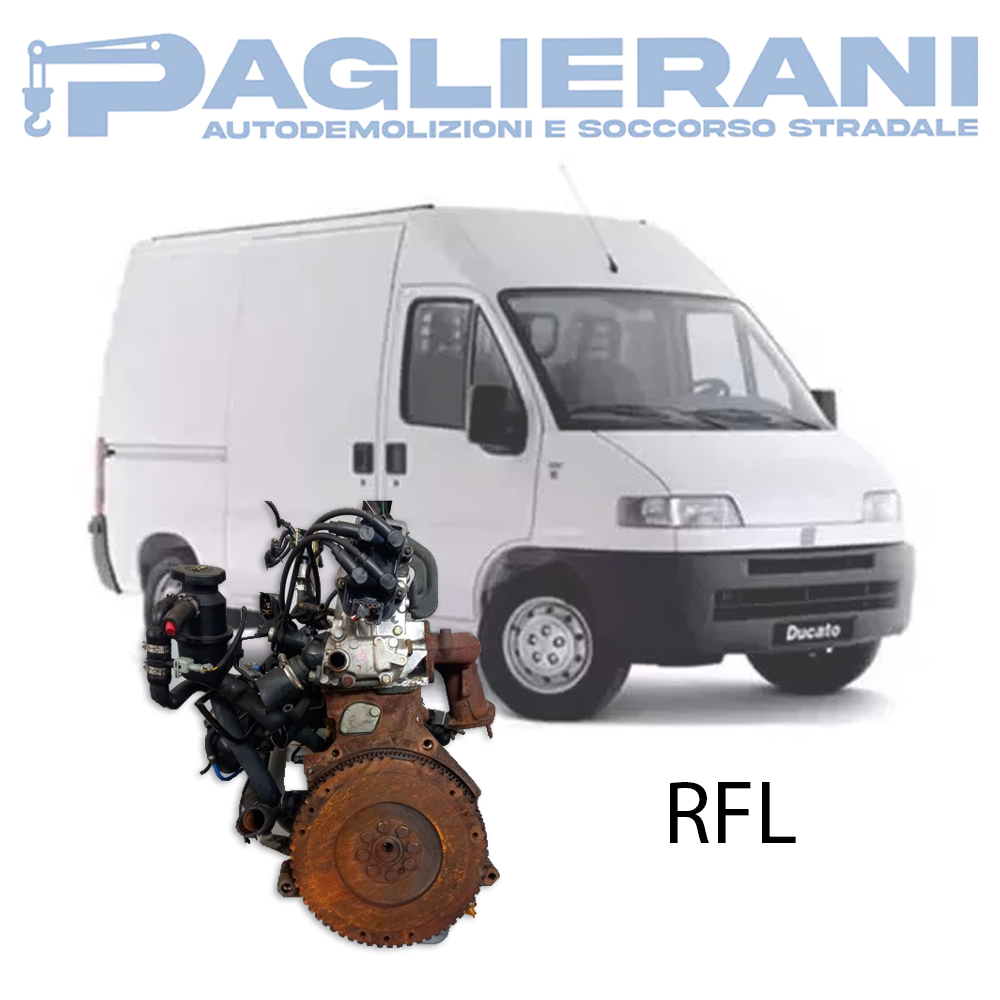 Original Engine RFL FIAT Ducato 2000 [2.0] Petrol/Methane 81KW 110CV 2005 200.000 KM