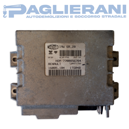 ECU Engine Control Unit Magneti Marelli Renault IAW 6R.20 (Ref. Code 16085.104)