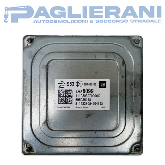 Centralina ECU GM 12668099 S53 Opel Corsa (Codice Rif. 67R-010386)