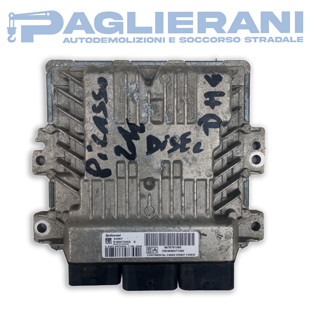 Centralina Continental ECU Motore SID807 Citroën/Peugeot (Codice Rif. S180075002K)