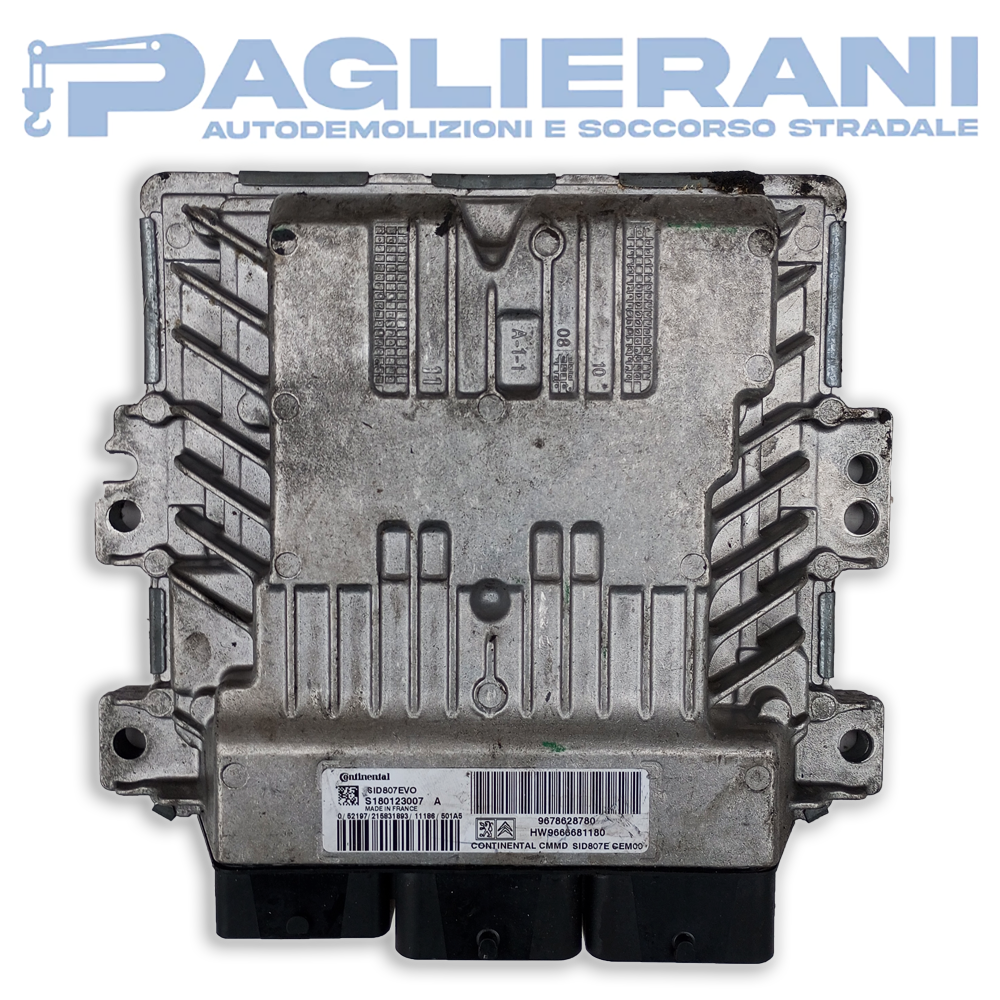 Centralina Continental ECU Motore SID807EVO Citroën/Peugeot (Codice Rif. S180123007 A)