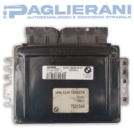 Centralina Siemens ECU Motore Mini Cooper One S118012001L (S83293)