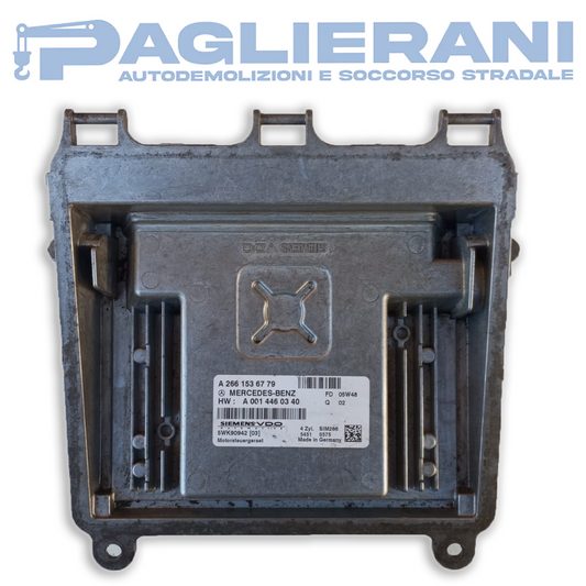 Centralina Siemens VDO ECU Motore Mercedes-Benz 5WK90942 (Codice Rif. A2661536779)