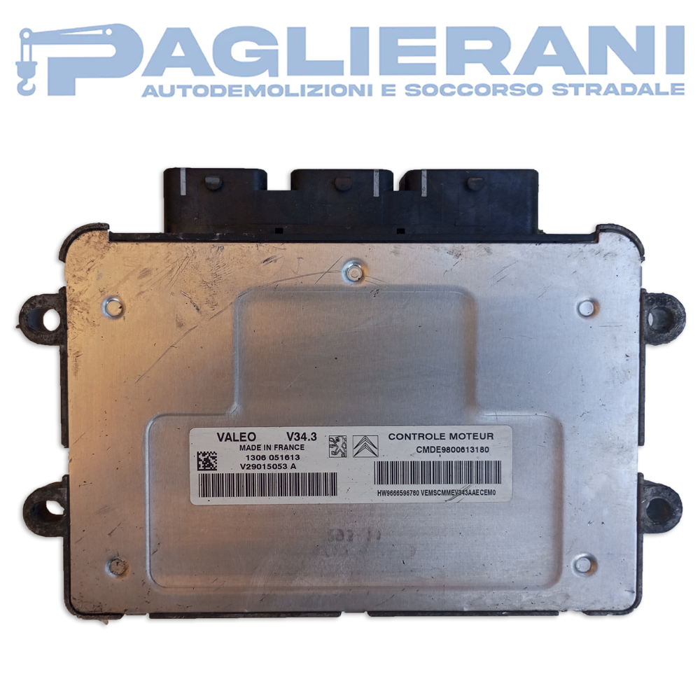 Centralina Motore ECU Valeo Peugeot 206+ 2009-2013 V34.3 V29015053A (CMDE9800613180)