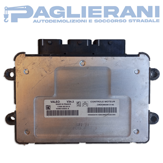 Centralina Motore ECU Valeo Peugeot 206+ 2009-2013 V34.3 V29015053A (CMDE9800613180)