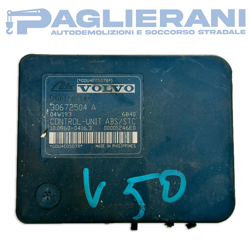 ATE Control Unit ABS Pump Volvo V50 2003-2007 30672504A (10.0960 - 0416.3)