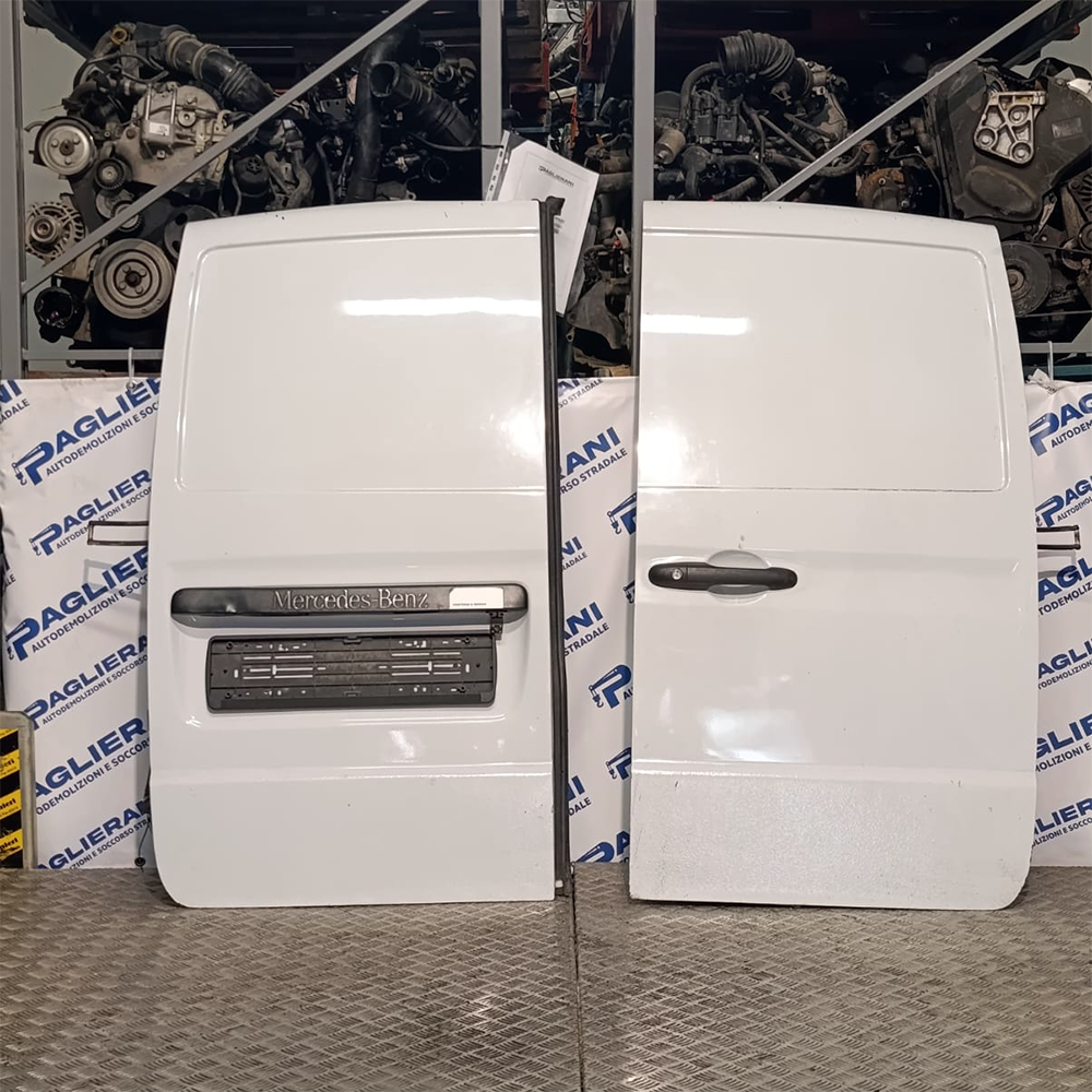 Complete Rear Original Doors Set Right Left Mercedes-Benz Vito W639 2003-2014 White
