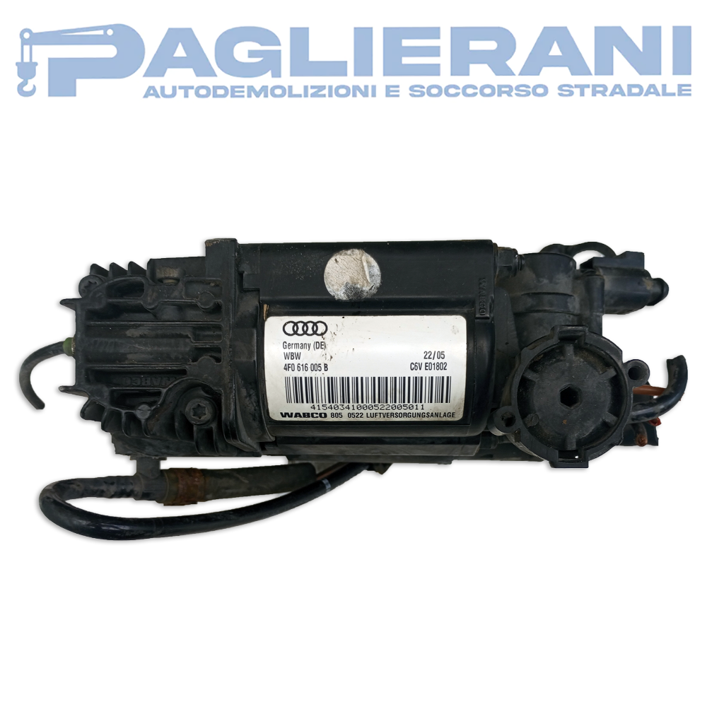 Compressore Sospensioni Originale WABCO WBW Audi A6 2004-2012 C6V E01802 (4F0616005B)